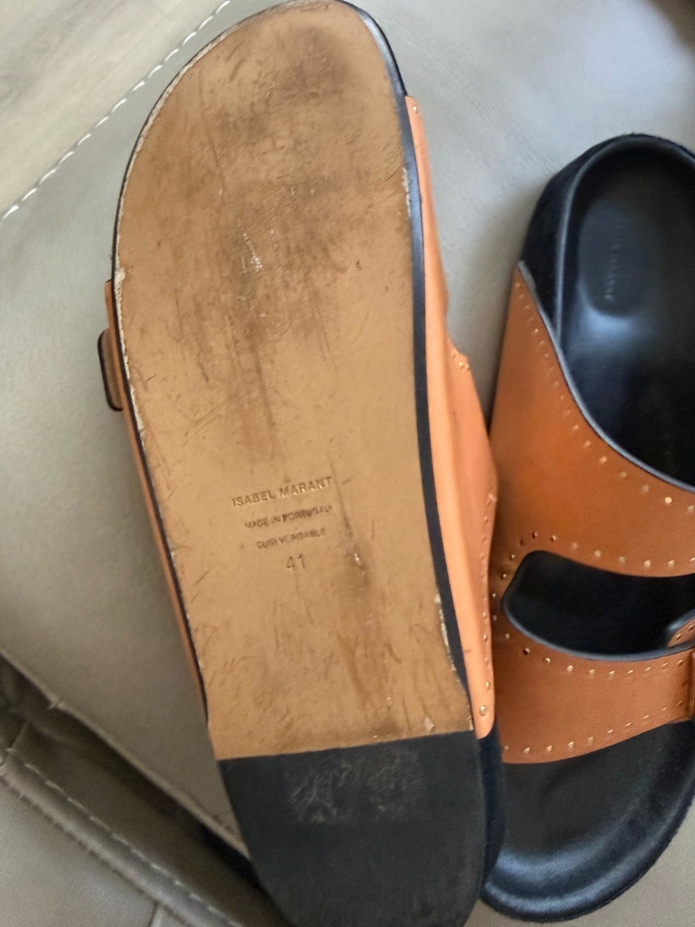 Isabel Marant leather Slide Sandal 41 - Picture 4 of 8